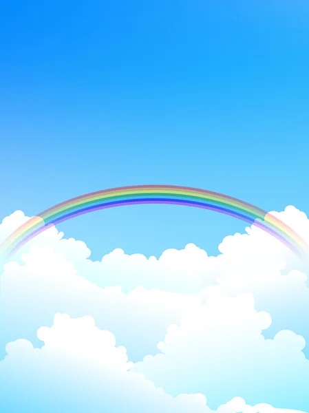 Sky rainbow background — Stock Vector