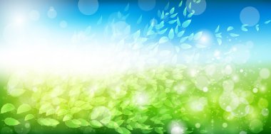 Yaprak taze yeşil arka plan