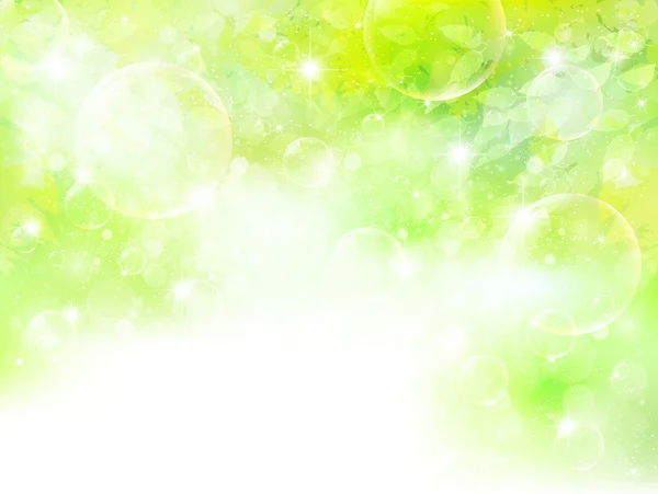 Foglia fresco sfondo verde — Vettoriale Stock