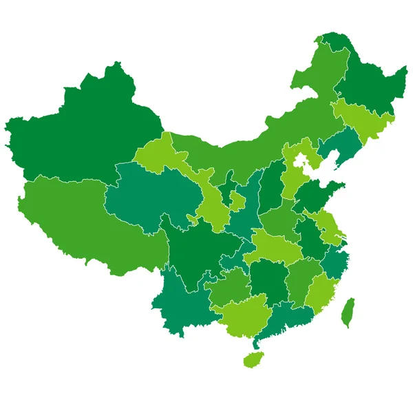 China Karte Land — Stockvektor