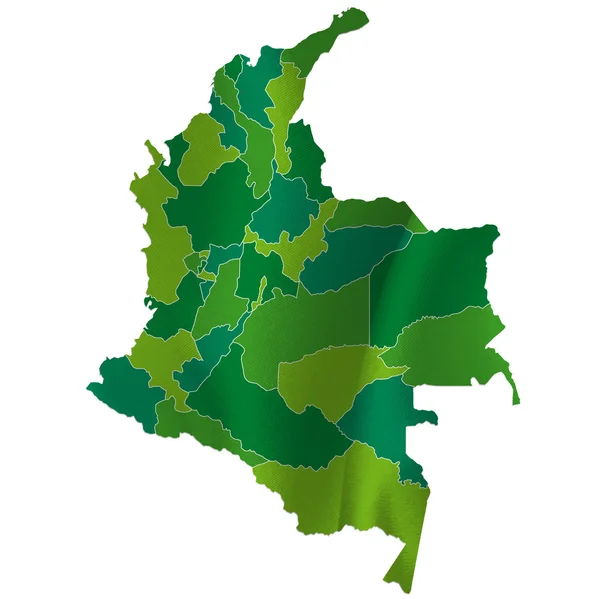 Colômbia mapa país —  Vetores de Stock