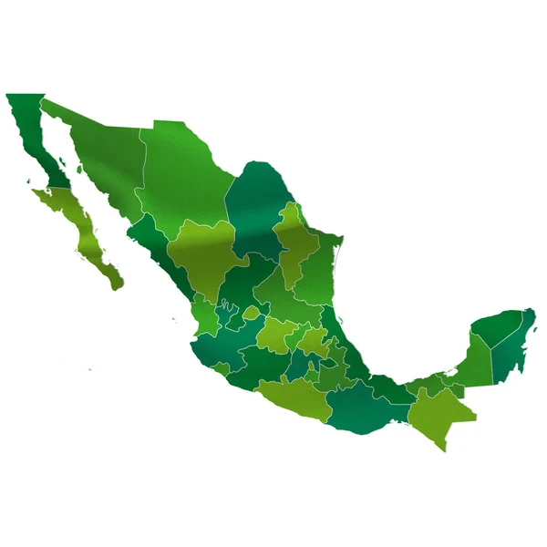 Meksyk mapa kraju — Wektor stockowy