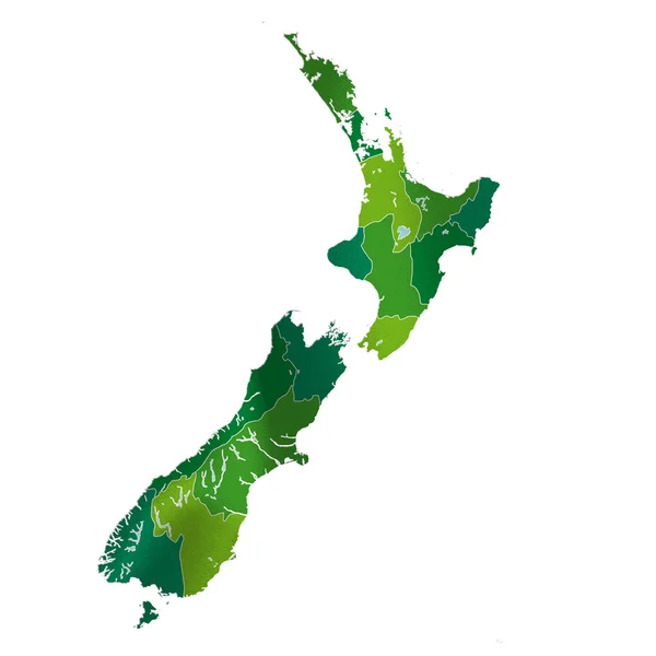 New Zealand map country — Stock Vector