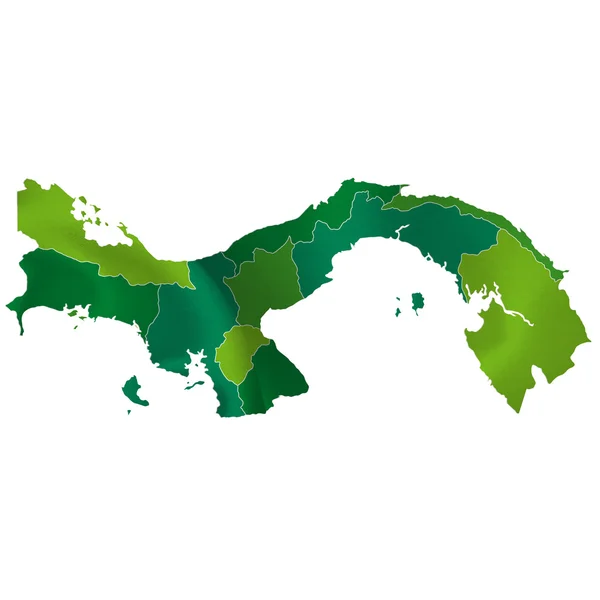 Panama karta land — Stock vektor