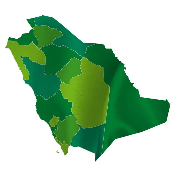 Mapa země Saúdská Arábie — Stockový vektor