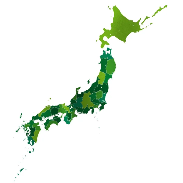 Mapa Japonsko Japonsko — Stockový vektor