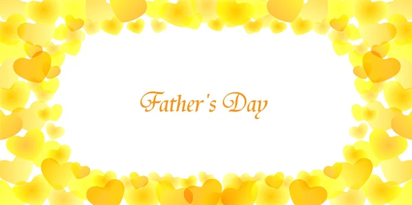 Καρδιά πλαίσιο ημέρα του πατέρα — Διανυσματικό Αρχείο