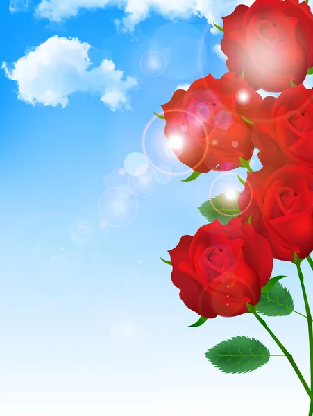 Rosa blomma bakgrund — Stock vektor
