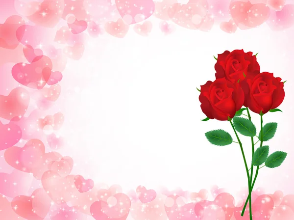 Rosa blomma bakgrund — Stock vektor