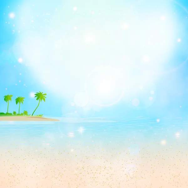 Fond de palmier marin — Image vectorielle