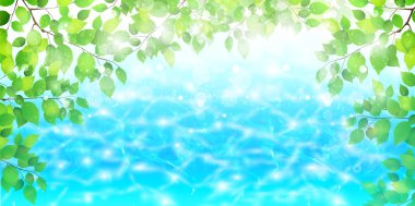 Yaprak deniz arka plan