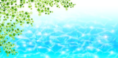 Yaprak akçaağaç deniz