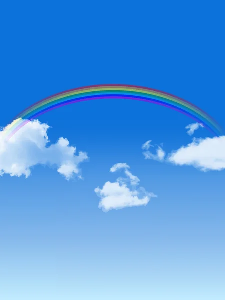 天空彩虹背景 — 图库矢量图片