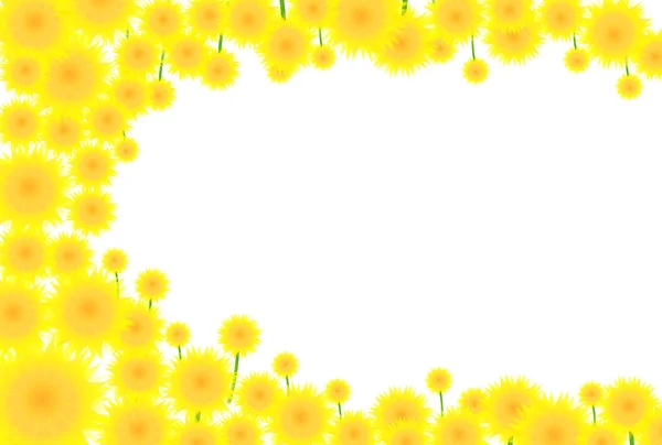 Kwiat słonecznika tło — Wektor stockowy