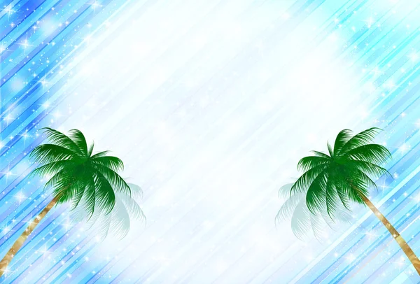 Sea palm background — Stock Vector