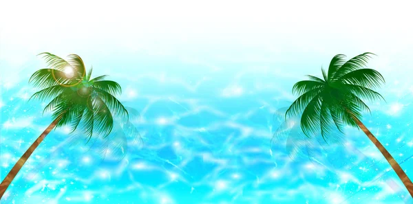 Море palm фону — стоковий вектор