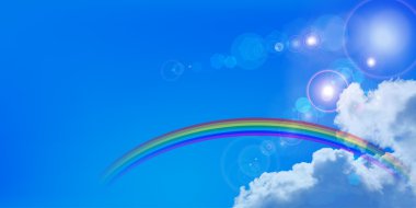 gökyüzü gökkuşağı arka plan