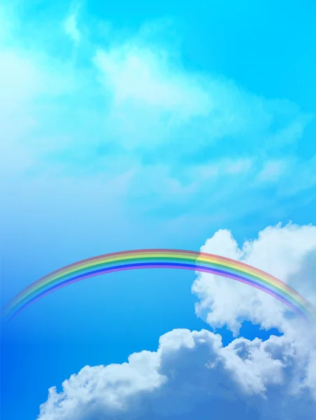 Sky rainbow background — Stock Vector