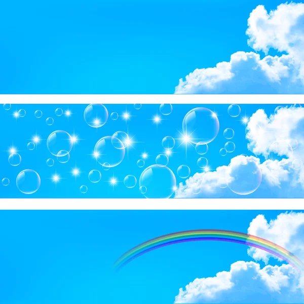 Sky rainbow background — Stock Vector