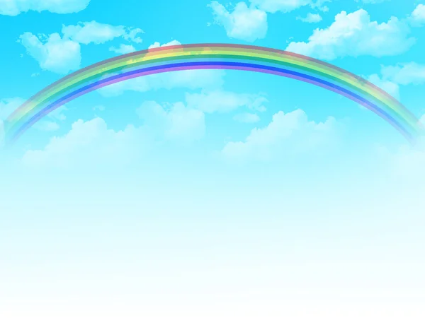 空の虹の背景 — ストックベクタ