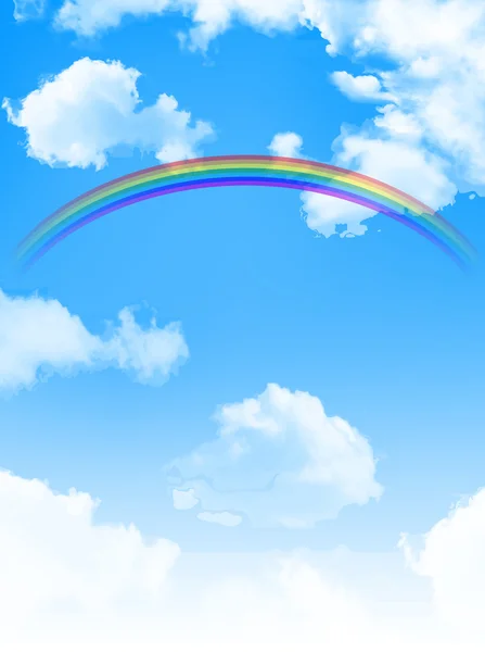 Cielo sfondo arcobaleno — Vettoriale Stock