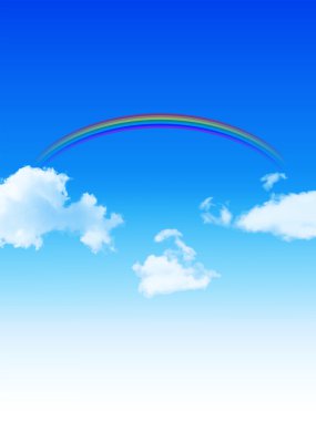 gökyüzü gökkuşağı arka plan