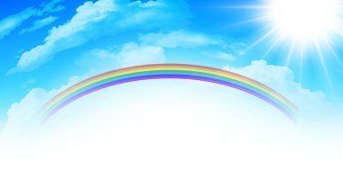 gökyüzü gökkuşağı arka plan