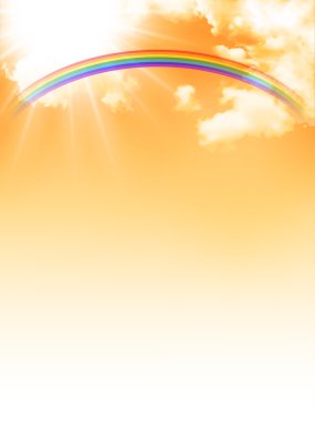 Gün batımı sonbahar gökyüzü arka plan