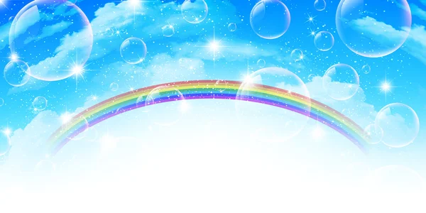 Ciel arc-en-ciel — Image vectorielle