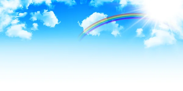 Sky rainbow background — Stock Vector