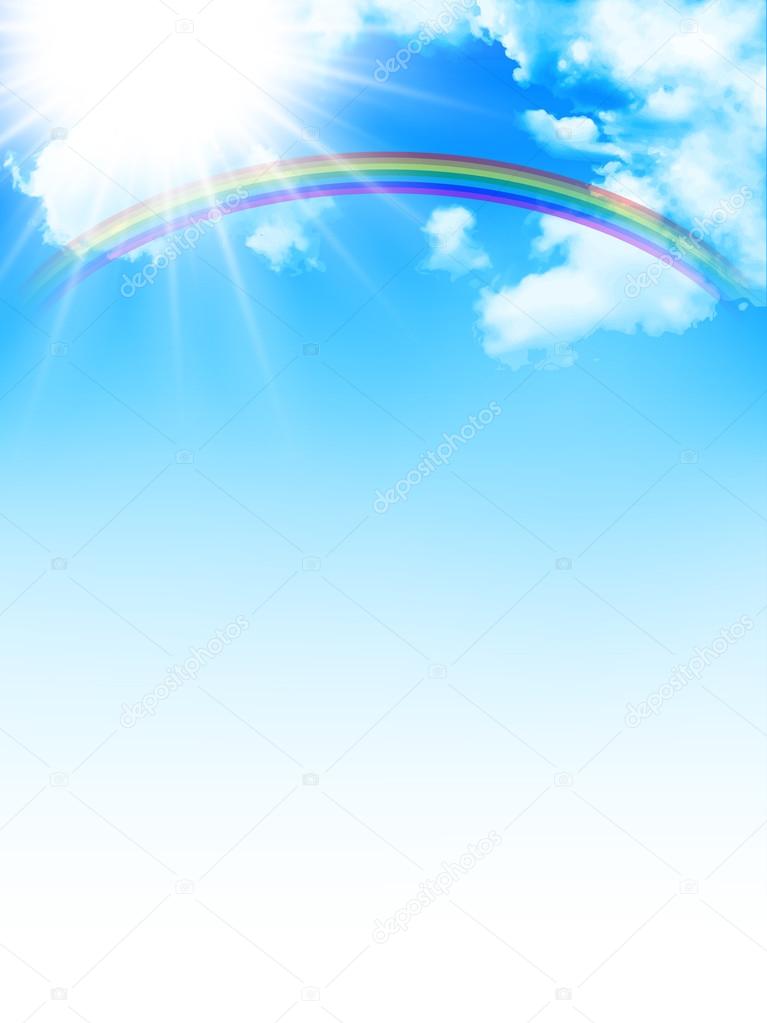 Sky Rainbow Background Stock Vector C Jboy24