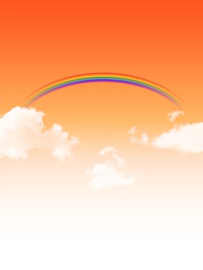 Gün batımı sonbahar gökyüzü arka plan