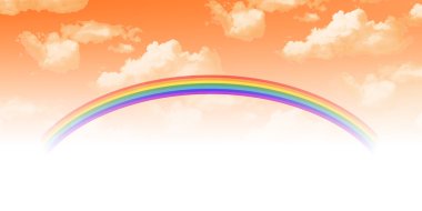 Gün batımı sonbahar gökyüzü arka plan