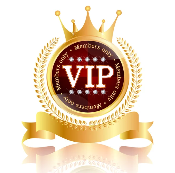 VIP Crown medal — Stock Vector