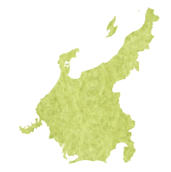 Icône de carte Chubu — Image vectorielle