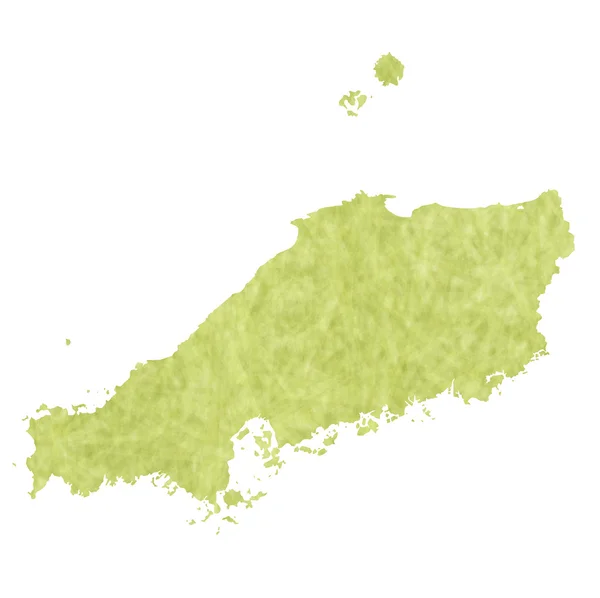 Icône de carte Chugoku — Image vectorielle