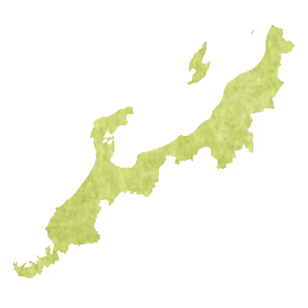 Hokuriku mapa icono — Vector de stock