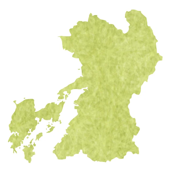 Kumamoto mapa icono — Archivo Imágenes Vectoriales