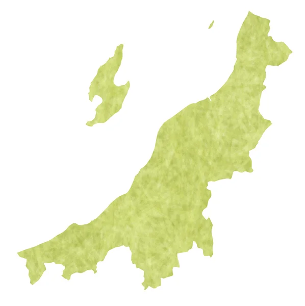 Niigata mapa ikona — Stockový vektor