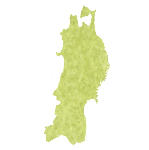 Icona della mappa di Tohoku — Vettoriale Stock