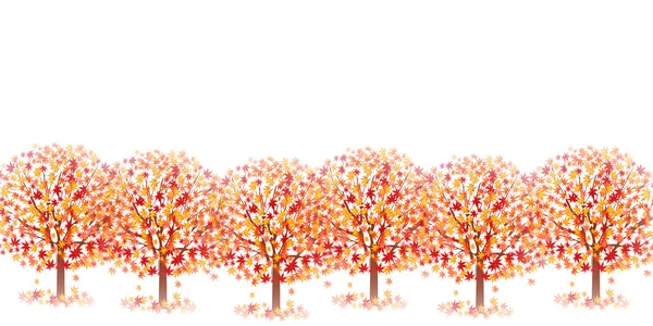 Maple foliage background — Stock Vector