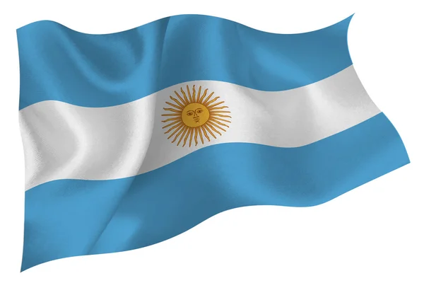 Argentina flagga flagga — Stock vektor