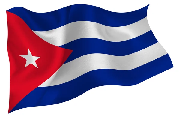 Kuba flagga flagga — Stock vektor