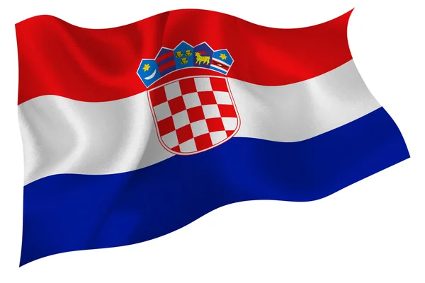 Bandera de Croacia — Vector de stock