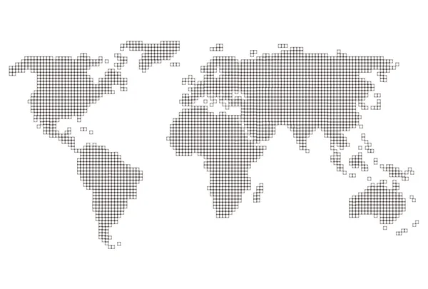 世界地図のアイコン — ストックベクタ