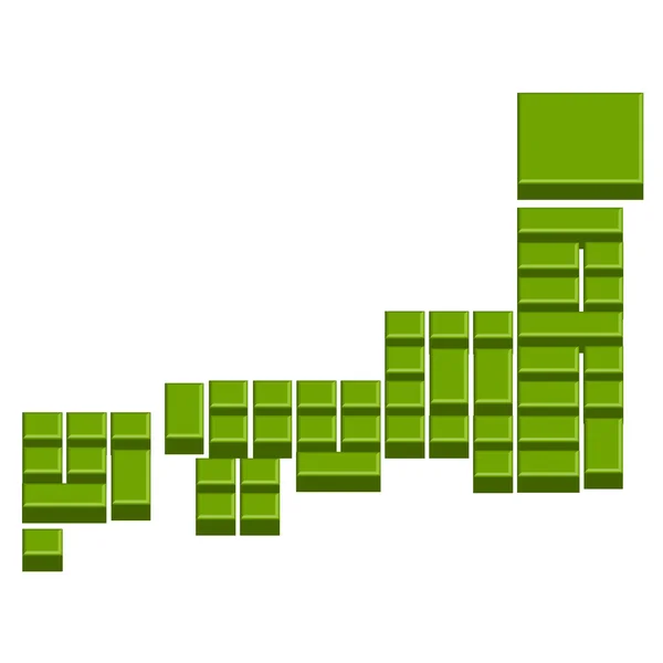 Japan Kaartpictogram — Stockvector