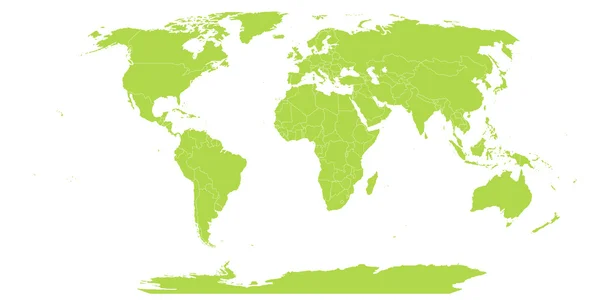 Dünya haritası simgesi — Stok Vektör