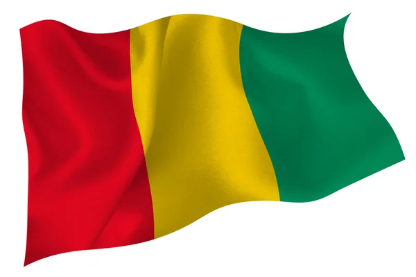 Bandera de Guinea — Vector de stock