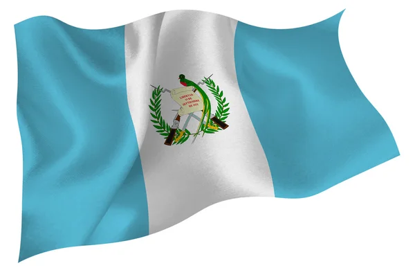 グアテマラを旗します。 — ストックベクタ