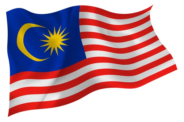 Bandeira Malásia — Vetor de Stock